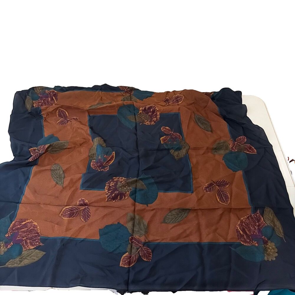 Liz Claiborne Scarf 100% Silk Women's Floral Lightweight Square NWT
